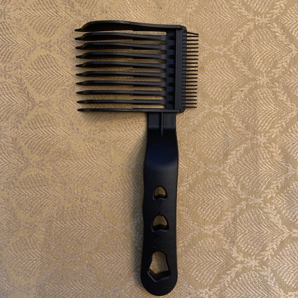 Fade Comb for Hair Cutting Professional Barber Tool for Self-Cut & Fade H Black